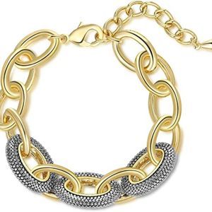 Aprilery Gold Chain Bracelets for Women, Dainty Gold Link Bracelets